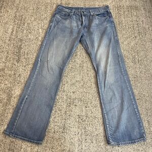 Flypaper Bootcut Mens Jeans 34x34 (Measures 34x32) Light Wash Blue Denim Pants